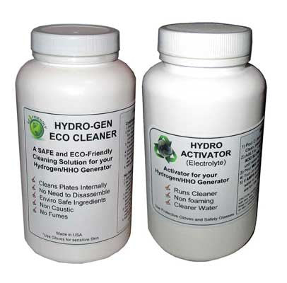 Power Pack - eco cleaner and electrolyte for hho generator kits